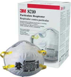 3M Safety Personal Protective,Mask Respirator 8210, N95