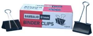 Bambalio Binder Clip 51mm Pack of 12Pcs.