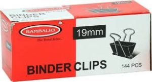 Bambalio Binder Clip 19mm Pack of 12Pcs.