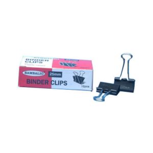 Bambalio Binder Clip 25mm Pack of 12Pcs.