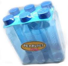 Pearlpet-Supreme-Topaz-Water-Bottle-1-litre-Transparent-Pack-of-6