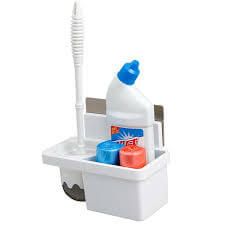 Toilet Cleaning Brush Round With Holder
