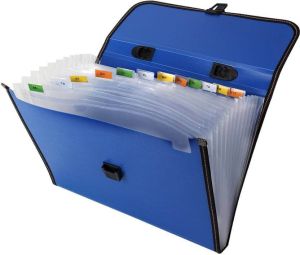 Full Expanding A4 Document O with 12 Pockets, Handle, Index 