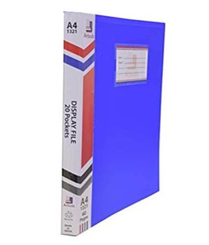 A4 Plastic 20 Display Folder File