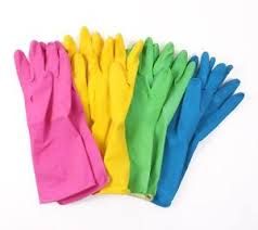 Household Rubber Washing Up Cleaning Gloves