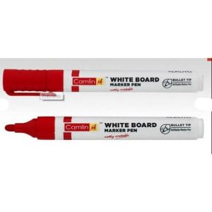 Camlin Whiteboard Bullet Tip Marker Pen 2.5mm,Red