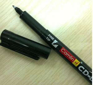 Camlin  CD -DVD Fine Tip Marker Pen,Black