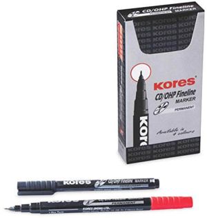 Koress CD -DVD Fine Tip Marker Pen,Black