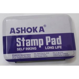 Stamp Pad 110X70mm  Ashoka (Mediam Size ),Blue