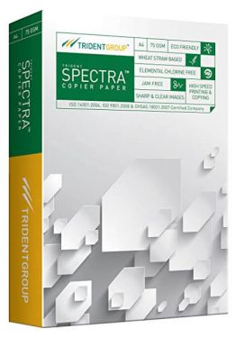 A/4 Trident Spectra White Printer Paper 75gsm (Pack of 500 sheet ) , white