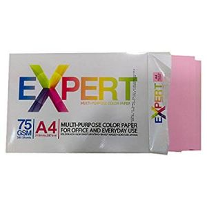 A/4 Colour  Printer Paper 75gsm (Pack of 500 sheet ) pink