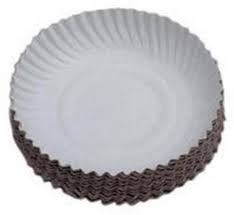 Disposable White Paper Plate 7 inches  (Pack of 100)