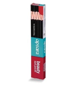 Apsara Beauty Dark Pencil HB Pack of 10 Pcs. Black