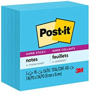 Post it Sticky Notes 3X4 (100 sheet 76x101mm ),Blue