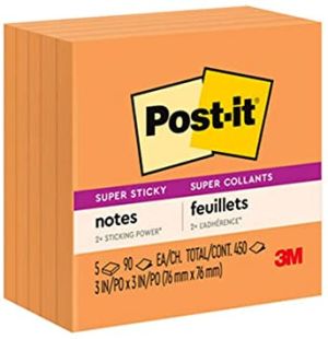  Post it Sticky Notes 3X4 (100 sheet 76x101mm ),Orange