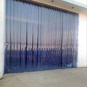 Transparent Blue PVC Strip Curtain3 feet roll