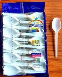 Plastic Spoon (Pack of 100 Pcs.)