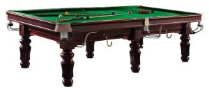 French Table 9x5 Malasian Season Wood S-9264 1Set Snooker Ball, 2pc Snookr Cue,2pc Rest Cue, 1pc Trangle PVC, 2pc Rest & Spider, 6pc Chalk,6pc Tips,1pc Brush, 1pc Score Board , 1pc Cue Stand , 1pc Table Cover S-2-9264