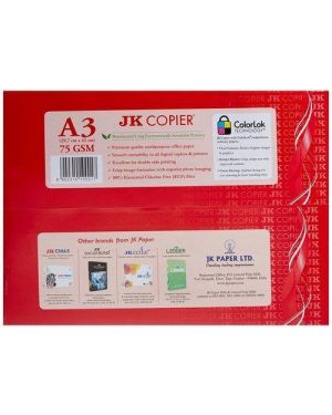 A/3 JK Copier White Printer Paper 75 gsm (Pack of 500sheet ),White