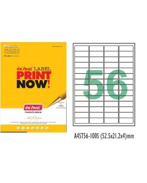 White A4 Sticker Labels(Pack of 100sheet ) White